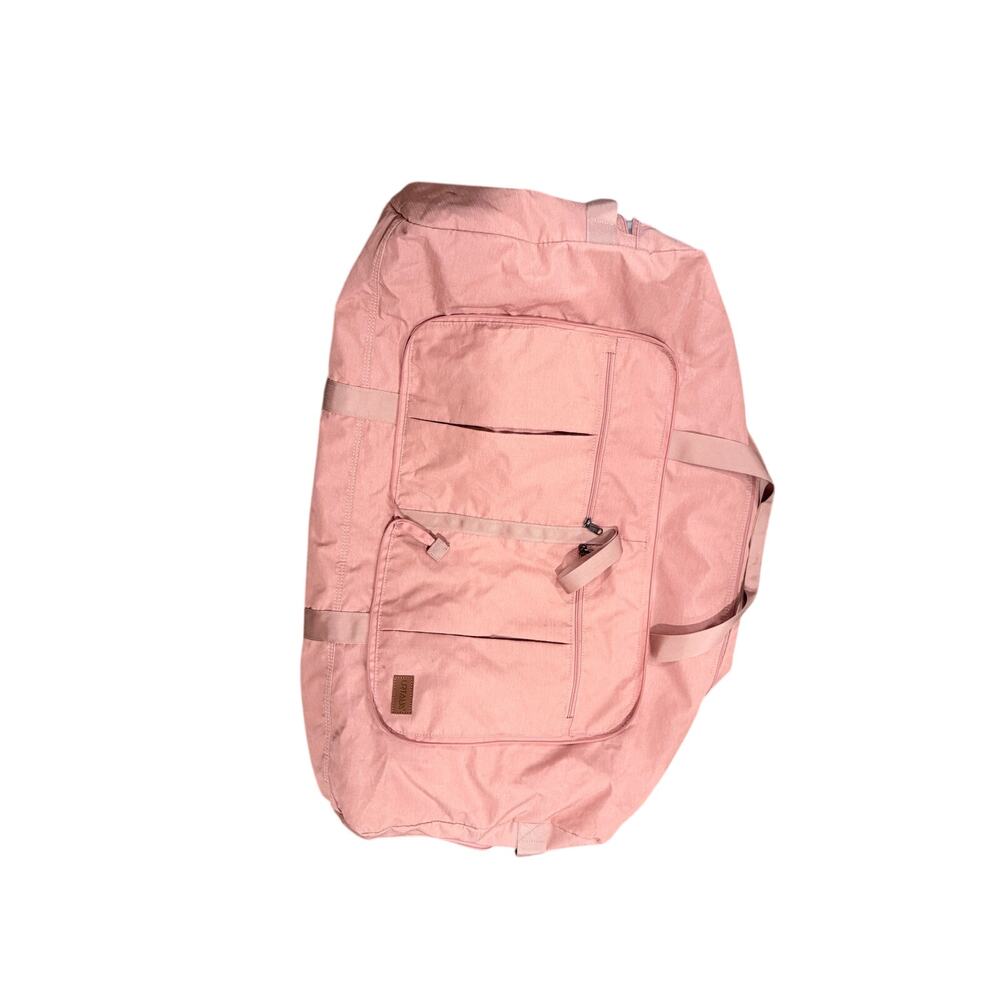 Urtala 120L XL Foldable Travel Duffle Bag Pink 34” Shoe Compartment Weekender